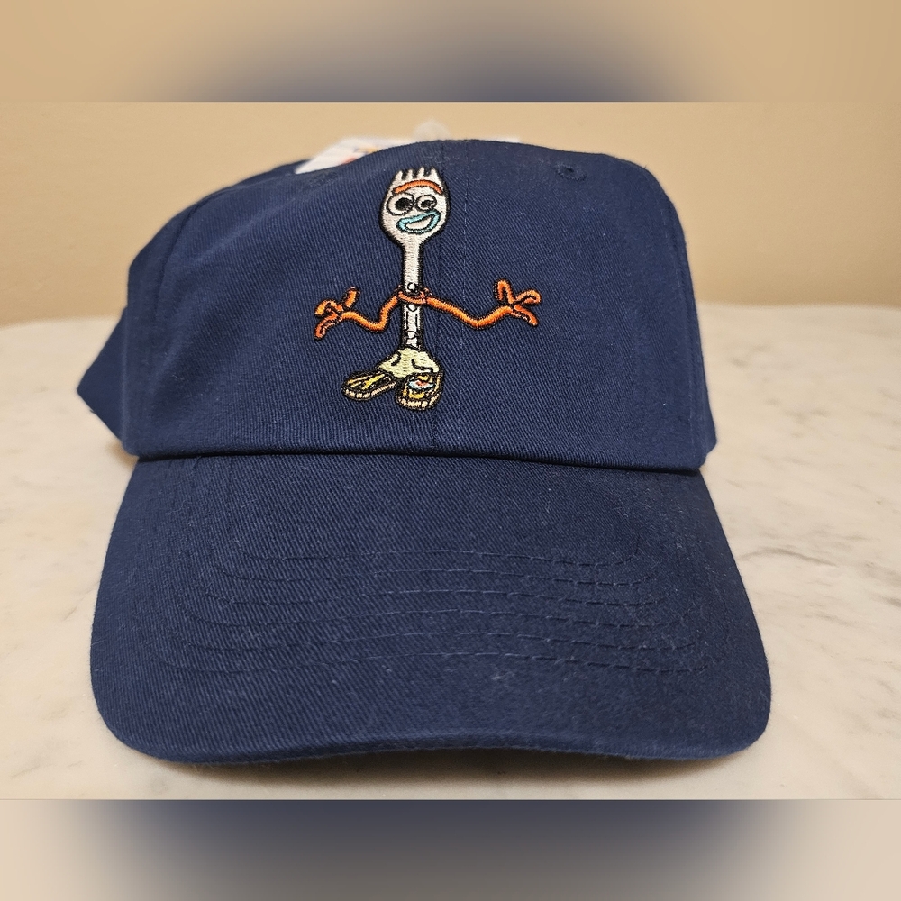 Toy Story 4 Forky Embroidered Blue Baseball Cap Hat Adjustable NWT